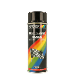 Peinture aérosol noir brillant 400ml
