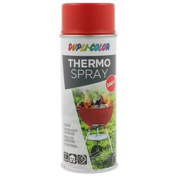 Peinture Haute temperature resistante a 300 degres coloris noir / rouge /  vernis brillant (Spray 400 ml )